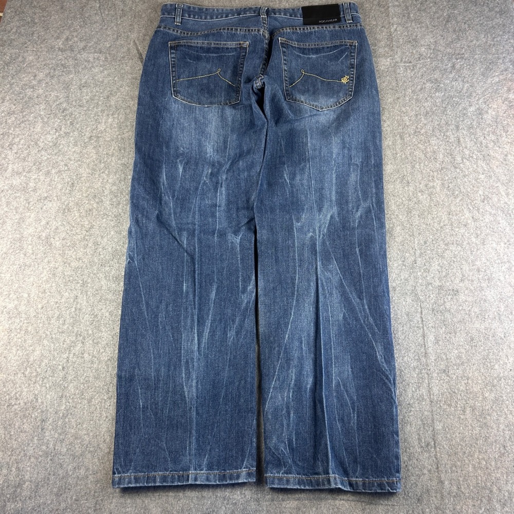Rocawear Jeans Men's 36 Relaxed Fit Straight Leg Blue Denim Hip Hop Y2K Style